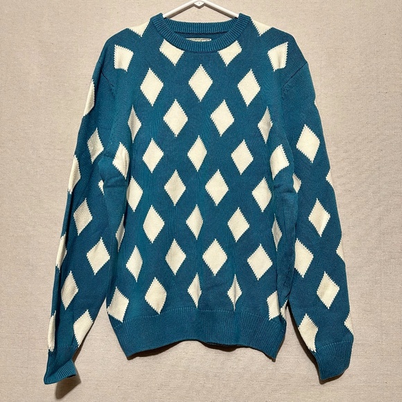 NWOT Bogey Boys Rhombus Sweater - size L - Picture 2 of 5